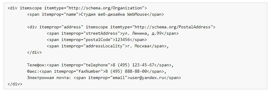 Example of contact micropartitioning Organization | WEDEX