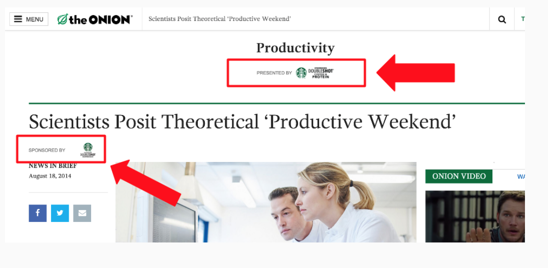Examples of successful native advertising | WEDEX