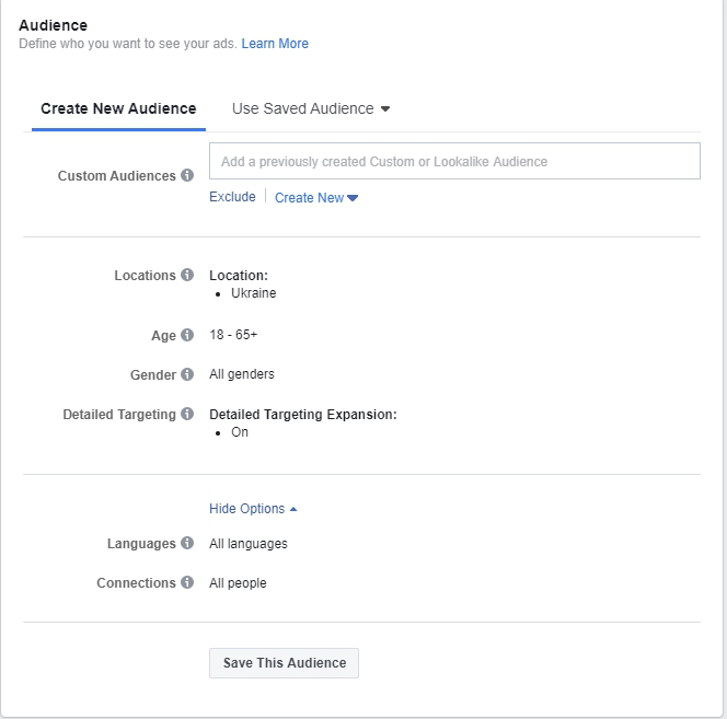 Запуск таргетованої реклами у Facebook | WEDEX
