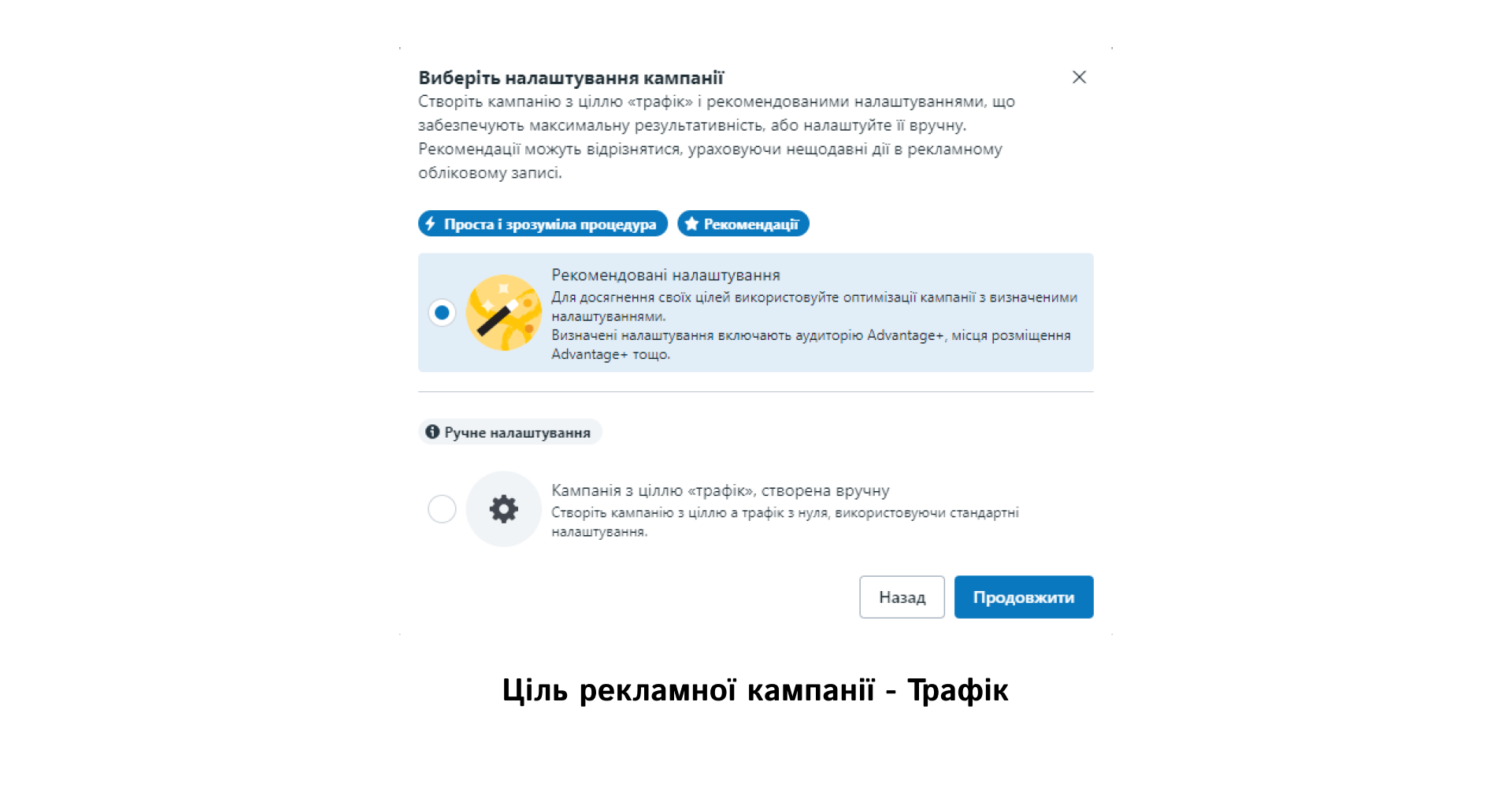 Advertising campaign goal - Traffic | WEDEX