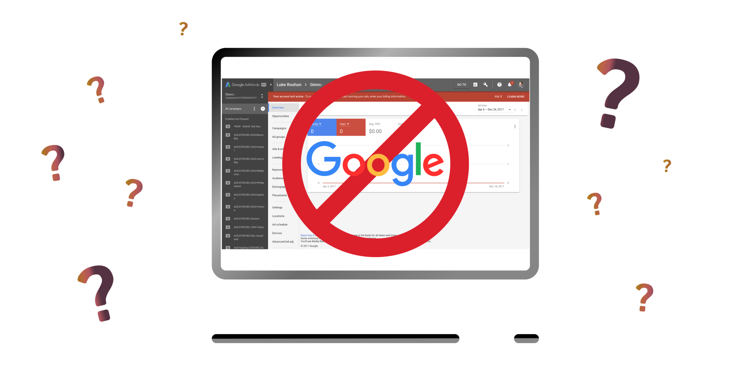 Чому Google блокує рекламні кабінети | WEDEX