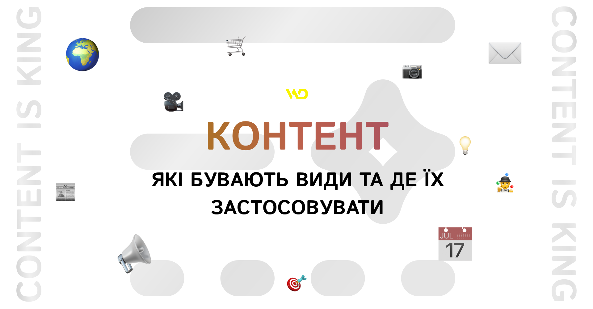 Контент_ які бувають види та де їх застосовувати | WEDEX