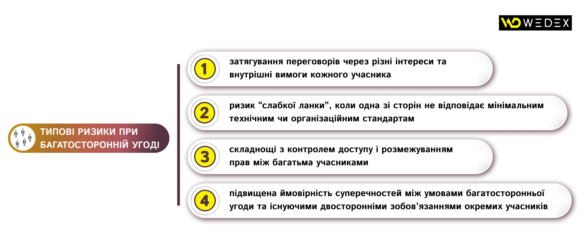 Типові ризики при Багатосторонній угоді | WEDEX