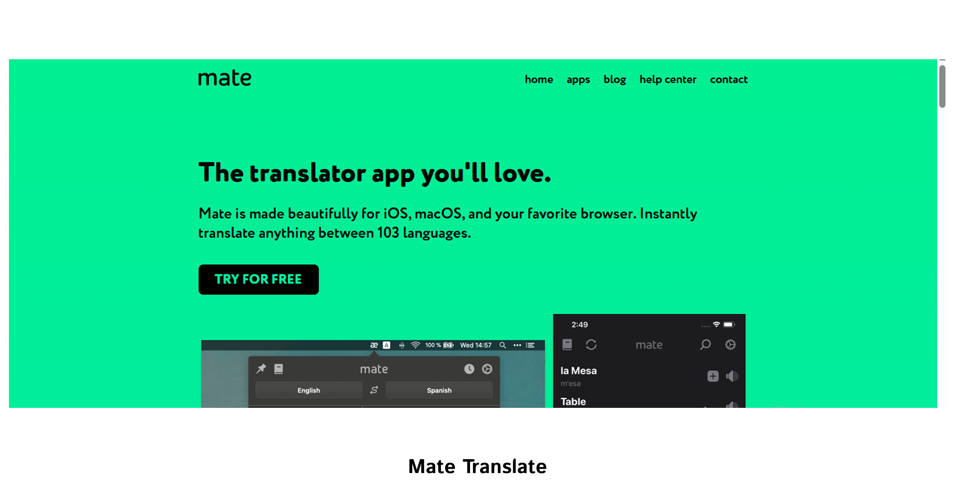 Mate Translate | WEDEX