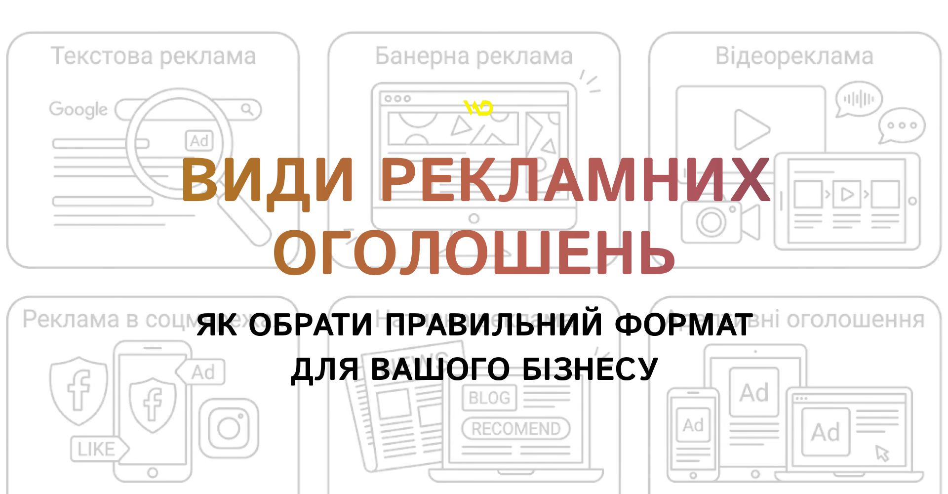 Види рекламних оголошень_ як обрати правильний формат для вашого бізнесу | WEDEX