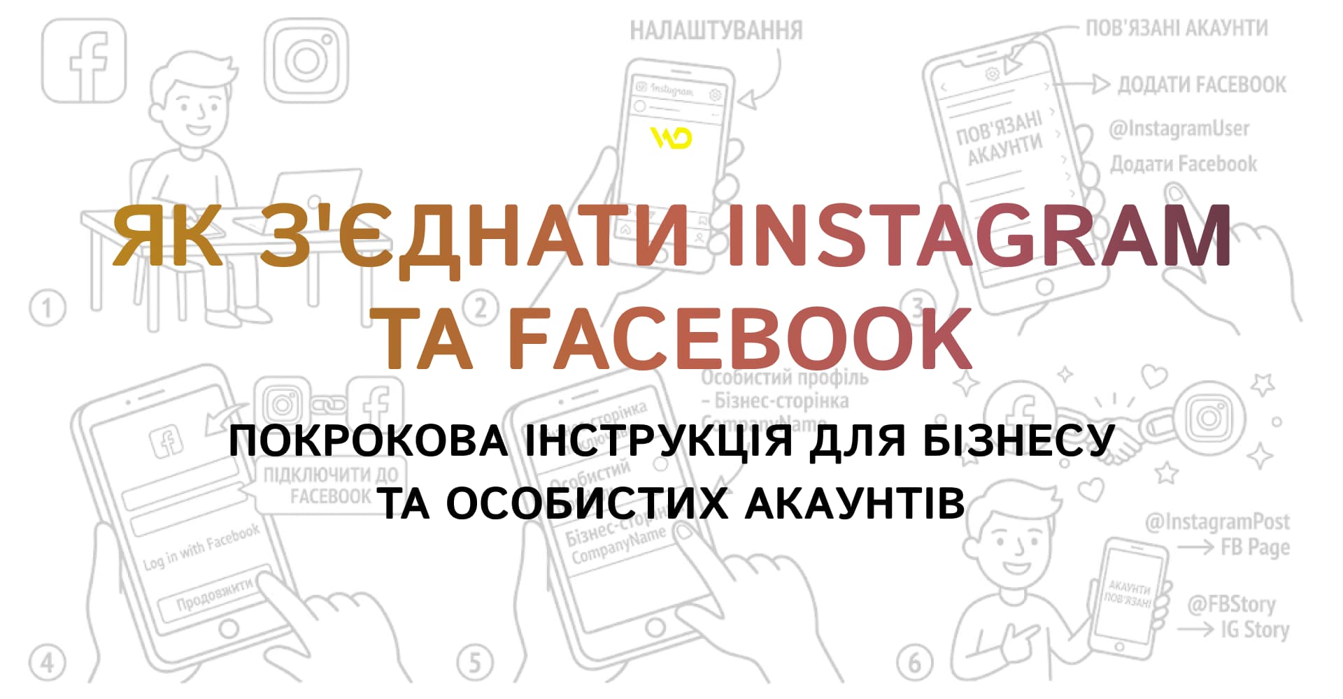 Як зєднати Instagram та Facebook_ покрокова інструкція для бізнесу й особистих акаунтів Як зєднати Instagram та Facebook_ покрокова інструкція для бізнесу й особистих акаунтів | WEDEX